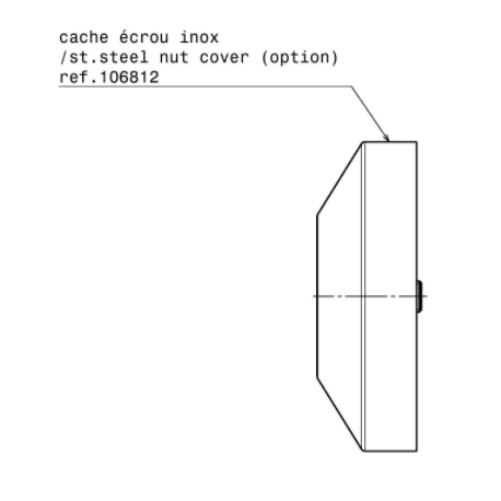 CACHE ECROU M8 POUR APPAREIL A GOUVERNER 111