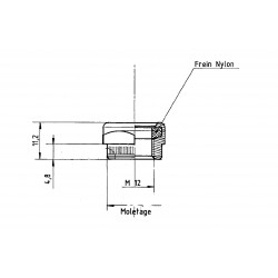 ECROU NYLSTOP POUR LATTE 42 CLASSIC