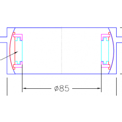 ROTULE A ROULEAUX Ø 85X112X46