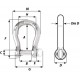 SELF-LOCKING BOW SHACKLES Ø 4