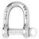 SELF-LOCKING D SHACKLES Ø 14