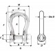 CAPTIVE PIN BOW SHACKLES Ø 10