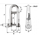 KEY PIN SHACKLE WITH BAR Ø 5