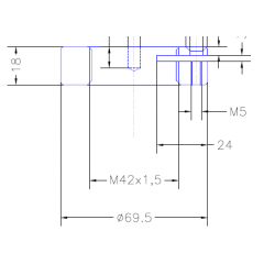 BLOCK NUT M42X1.5MM