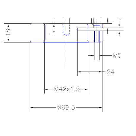 BLOCK NUT M42X1.5MM