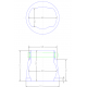 BOTTOM ALUMINIUM OUTER RACE JP101407 PETP FOR Ø 98EXT INNER BALL