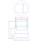 BOTTOM OUTER RACE JP101405 PETP FOR Ø 75EXT INNER BALL