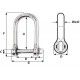 SELF-LOCKING LARGESHACKLES Ø 6