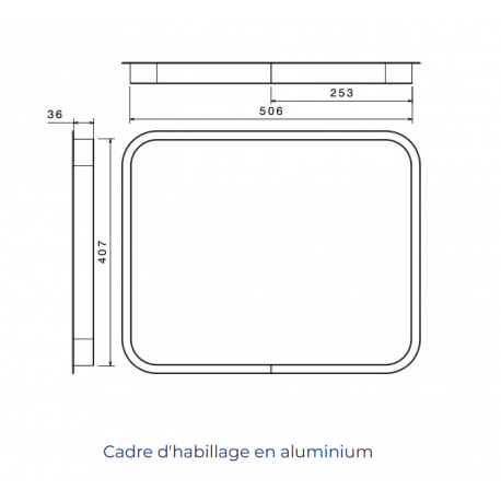 SECURAL 49.42 HATCH INNER ALUMINIUM FRAME