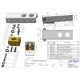 TILLER BRASS HEAD FITTING Ø 35MM