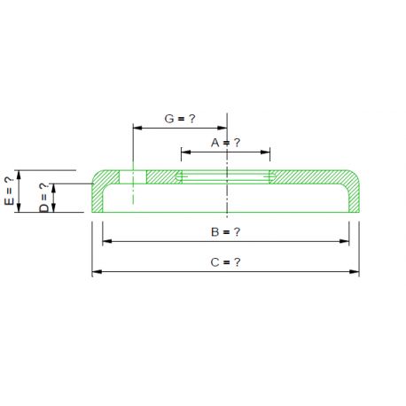 TOP CAP + O'RING Ø 39 AND STOP PIN Ø 12 FOR 10.13.04 BEARING