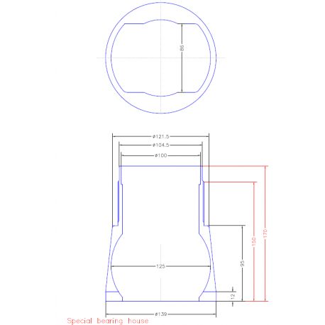 NUT COVER M8 FOR DRUM 111