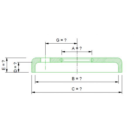 TOP CAP + O'RING Ø 39 AND STOP PIN Ø 12 FOR 10.13.04 BEARING