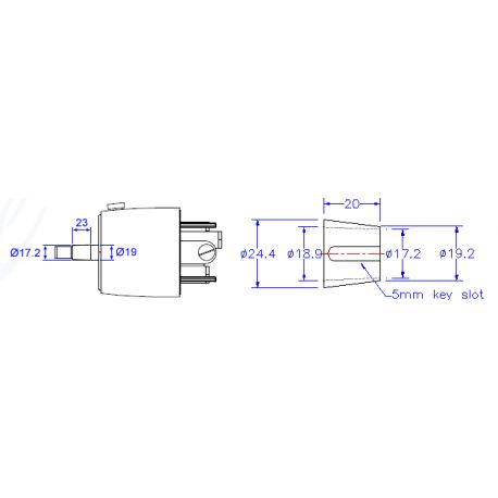 ADAPTATEUR PETIT CONE 8.28 DEGRE
