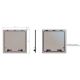 OUVRANT COMPLET NOIR DE PANNEAU CF25151 SERIE COMPACT FLUSH