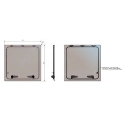 COMPLETE OPENING FOR CF25151-KI COMPACT FLUSH SERIE