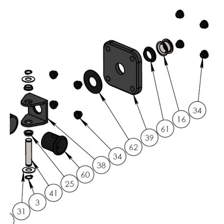 LINEAR DRIVE COMPLETE FOOT